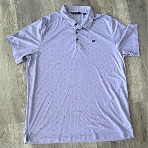 Travis Mathews Men's Lavender Golf Polo Shirt 3X